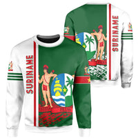 Suriname Sweatshirt Quarter Style RLT7 - Wonder Print Shop