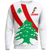 Lebanon Special Flag Sweatshirt Knitted Long - Sleeved Sweater RLT6 - Wonder Print Shop