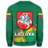 Lithuania Coat Of Arms Sweatshirt Spaint Style RLT6 - Wonder Print Shop