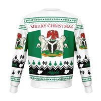 Nigeria Christmas Sweatshirt, White RLT8 - Wonder Print Shop