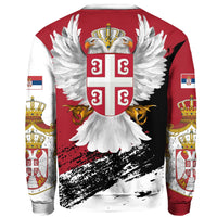 Serbia Sweatshirt Serbian White Eagle RLT7 - Wonder Print Shop
