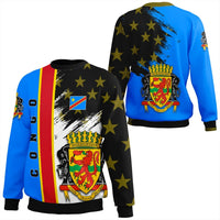 Congo Coat Of Arms Sweatshirt Flag Style RLT13 - Wonder Print Shop