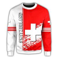 Switzerland Coat Of Arms Sweatshirt Quarter Style RLT13 - Wonder Print Shop