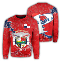 Panama Christmas Coat Of Arms Sweatshirt X Style RLT13 - Wonder Print Shop