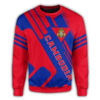 Cambodia Coat Of Arms Sweatshirt Rockie RLT7 - Wonder Print Shop
