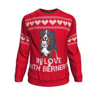 Switzerland All Over Sweatshirt In Love With Berners RLT13 - Wonder Print Shop