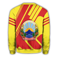 North Macedonia Coat Of Arms Sweatshirt Rockie RLT7 - Wonder Print Shop