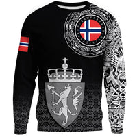 Viking Sweatshirt - Norway Coat Of Arms RLT7 - Wonder Print Shop