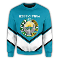 Uzbekistan Coat Of Arms Sweatshirt Lucian Style RLT12 - Wonder Print Shop