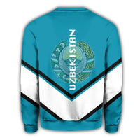 Uzbekistan Coat Of Arms Sweatshirt Lucian Style RLT12 - Wonder Print Shop