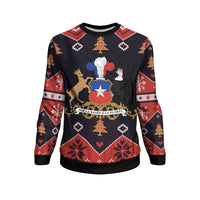 Chile Christmas Sweatshirt - Santa Claus Ho Ho Ho RLT7 - Wonder Print Shop