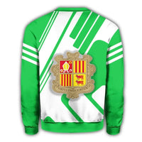 Andorra Coat Of Arms Sweatshirt Rockie RLT8 - Wonder Print Shop