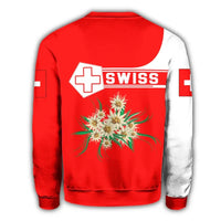 Switzerland Coat Of Arms Sweatshirt Simple Style RLT13 - Wonder Print Shop