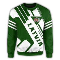 Latvia Coat Of Arms Sweatshirt Rockie RLT6 - Wonder Print Shop