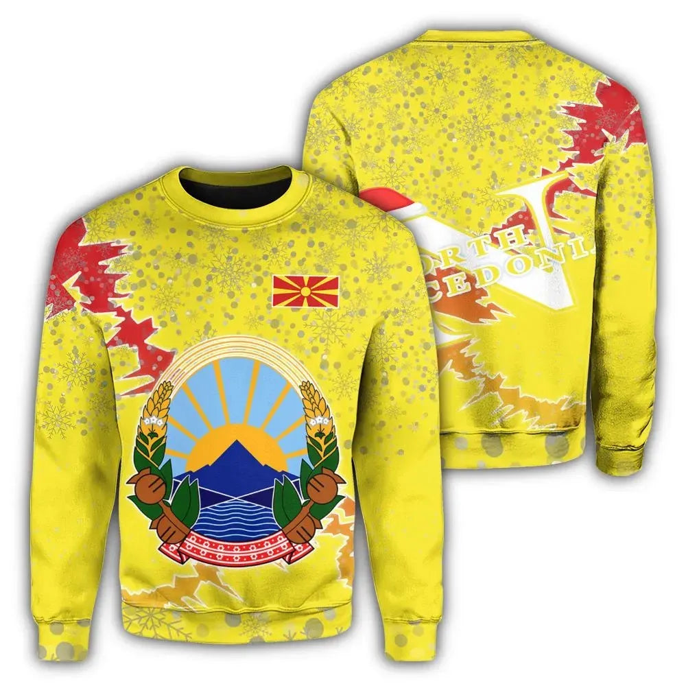 north-macedonia-christmas-coat-of-arms-sweatshirt-x-style