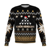 Switzerland Sweatshirt Christmas Edelweiss RLT13 - Wonder Print Shop