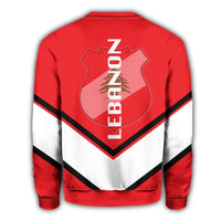Lebanon Coat Of Arms Sweatshirt Lucian Style RLT6 - Wonder Print Shop
