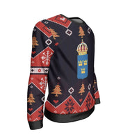 Sweden Christmas Sweatshirt Santa Claus Ho Ho Ho RLT7 - Wonder Print Shop