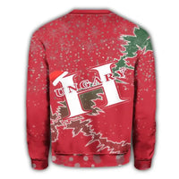 Hungary Christmas Coat Of Arms Sweatshirt X Style RLT8 - Wonder Print Shop