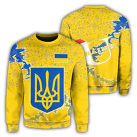 Ukraine Christmas Coat Of Arms Sweatshirt X Style RLT7 - Wonder Print Shop
