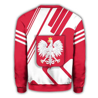 Poland Coat Of Arms Sweatshirt Rockie RLT7 - Wonder Print Shop