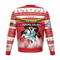 Lithuania Christmas Sweatshirt Simple Vibes Version - Red RLT6 - Wonder Print Shop