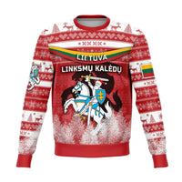Lithuania Christmas Sweatshirt Simple Vibes Version - Red RLT6 - Wonder Print Shop
