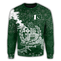 Pakistan Christmas Coat Of Arms Sweatshirt X Style RLT13 - Wonder Print Shop