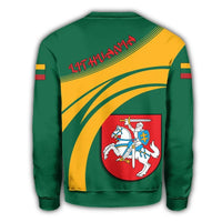 Lithuania Coat Of Arms Sweatshirt Cricket Style RLT6 - Wonder Print Shop
