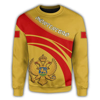 Montenegro Coat Of Arms Sweatshirt Cricket Style RLT13 - Wonder Print Shop