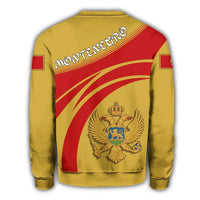 Montenegro Coat Of Arms Sweatshirt Cricket Style RLT13 - Wonder Print Shop