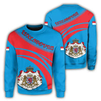 Luxembourg Coat Of Arms Sweatshirt Cricket Style RLT6 - Wonder Print Shop