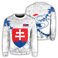 Slovakia Christmas Coat Of Arms Sweatshirt X Style RLT13 - Wonder Print Shop