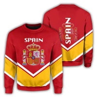 Spain Coat Of Arms Sweatshirt Lucian Style RLT12 - Wonder Print Shop