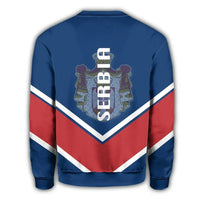 Serbia Coat Of Arms Sweatshirt Lucian Style RLT7 - Wonder Print Shop