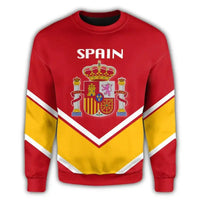 Spain Coat Of Arms Sweatshirt Lucian Style RLT12 - Wonder Print Shop