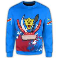 Democratic Reppublic Of Congo Coat Of Arms Sweatshirt Spaint Style RLT13 - Wonder Print Shop