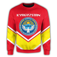 Kyrgyzstan Coat Of Arms Sweatshirt Lucian Style RLT8 - Wonder Print Shop