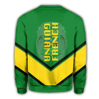 French Guiana Coat Of Arms Sweatshirt Lucian Style RLT8 - Wonder Print Shop