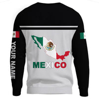 (Custom) Mexico Sweatshirt Coat Of Arms Map Flag RLT13 - Wonder Print Shop