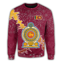 Sri Lanka Christmas Coat Of Arms Sweatshirt X Style RLT7 - Wonder Print Shop