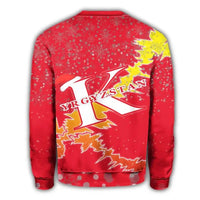 Kyrgyzstan Christmas Coat Of Arms Sweatshirt X Style RLT8 - Wonder Print Shop