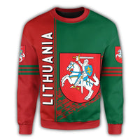 Lithuania Coat Of Arms Sweatshirt Quarter Style RLT6 - Wonder Print Shop
