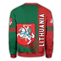 Lithuania Coat Of Arms Sweatshirt Quarter Style RLT6 - Wonder Print Shop