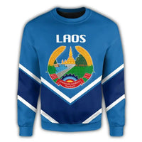 Laos Coat Of Arms Sweatshirt Lucian Style RLT8 - Wonder Print Shop