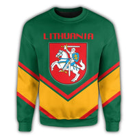 Lithuania Coat Of Arms Sweatshirt Lucian Style RLT6 - Wonder Print Shop