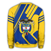 Colombia Coat Of Arms Sweatshirt Rockie RLT7 - Wonder Print Shop