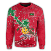 Maldives Christmas Coat Of Arms Sweatshirt X Style RLT12 - Wonder Print Shop