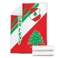 lebanon-personalised-premium-blanket-lebanon-flag-polygon-style24