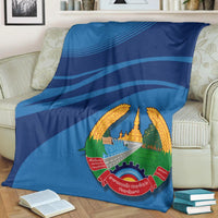 laos-coat-of-arms-premium-blanket-cricket